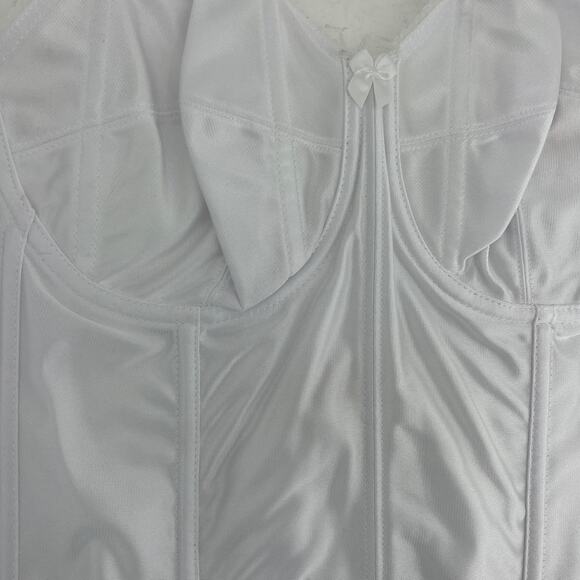 Empire Intimates (38D) American VINTAGE White Bridal Wedding Bustier Bra 1352 - Picture 3 of 9
